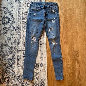 Old navy rockstar mid- rise jeans super skinny